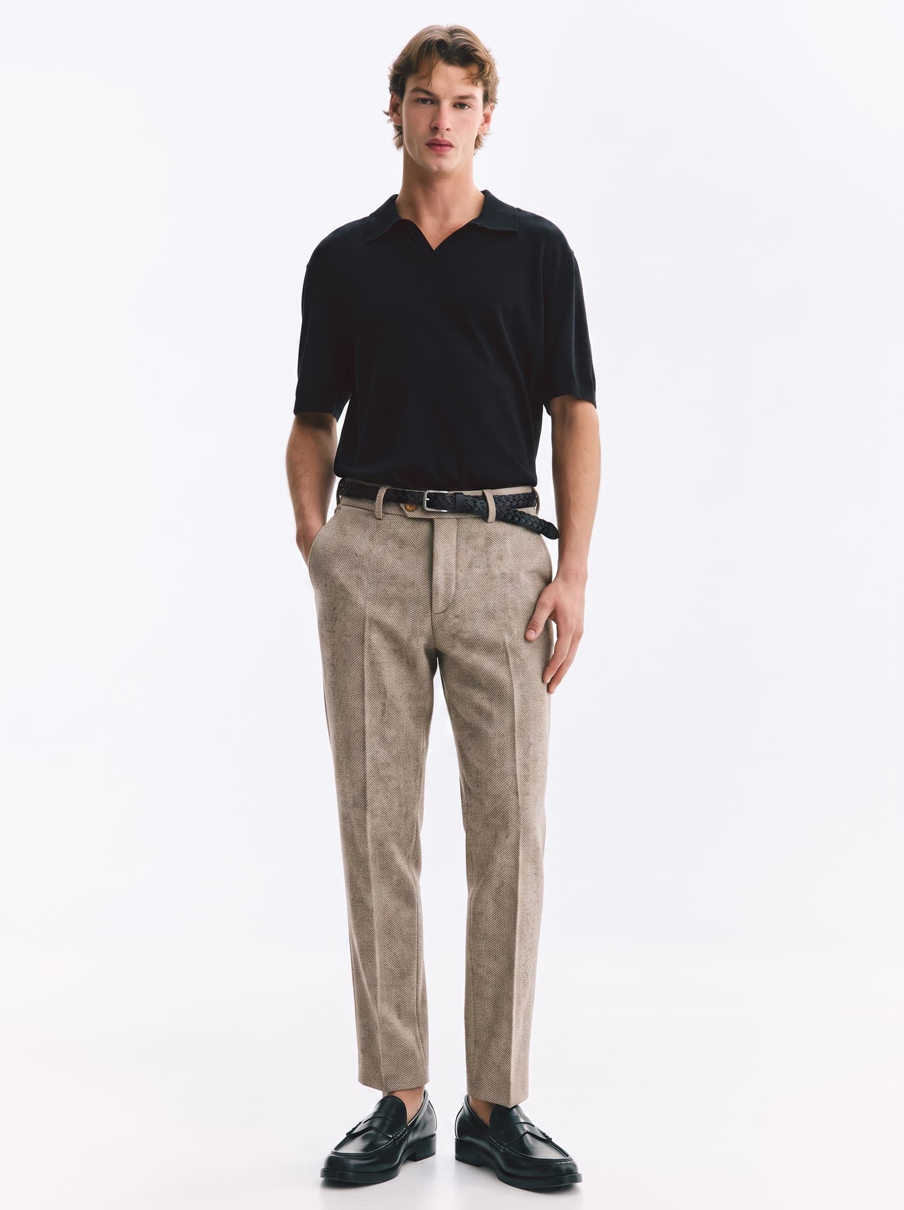 The Cove Herringbone Trouser